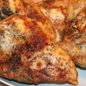 Chicken Breasts (Bone In) with gravy