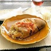 Calzone with Assorted Meats and Cheeses