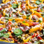 MEXICAN MINI BELL PEPPER NACHOS