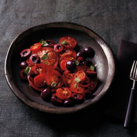 Heirloom Tomatoes with Cherries, Balsamic and Hyssop