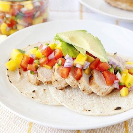 Santa Fe Grilled Chicken with Mango Salsa