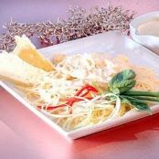 ESPAGUETI EN SALSA DE CUATRO QUESOS