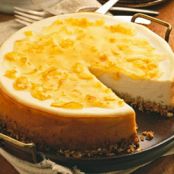 Lemon Cheesecake with Orange Glaze