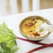 Rhubarb Crème Brûlée