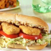 Chik’N Nuggets Po Boy Sandwich with Chipotle Remoulade