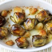 Roasted Baby Artichokes with Garlic Recipe