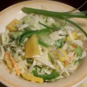 Caribbean Coleslaw With Orange-Mango Dressing