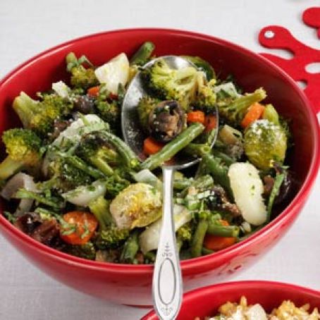 Roasted Green Vegetable Medley Recipe
