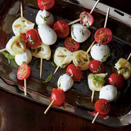 Tortellini Caprese Bites