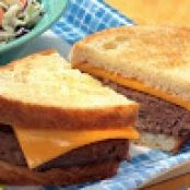 Grilled Cheddar Burgers