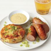 Bratwurst With Potato Cakes