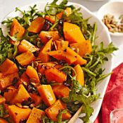 Roasted Pumpkin, Arugula, and Dried Cherry Salad