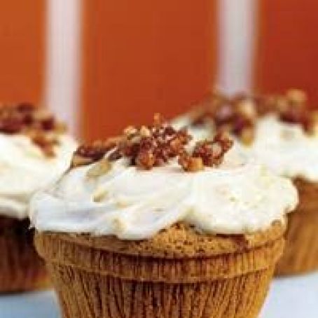 Orange Cupcakes with Macadamia Nut Crackle