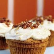 Orange Cupcakes with Macadamia Nut Crackle