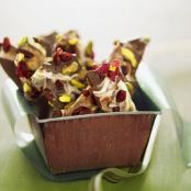 Pistachio and Tart Cherry Chocolate Bark