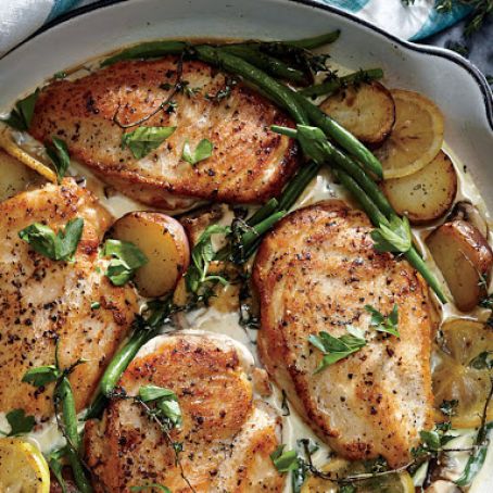 Weeknight Lemon Chicken Skillet Dinner