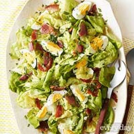 Bibb Lettuce Salad with Eggs and Pancetta