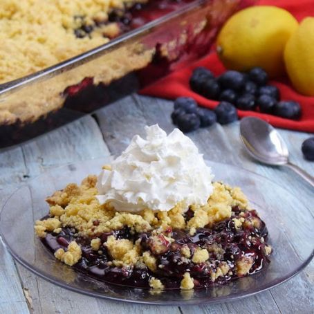 Lemon Blueberry Dump Cake