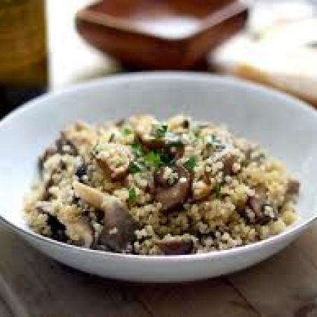 Quinoa and Mushrooms