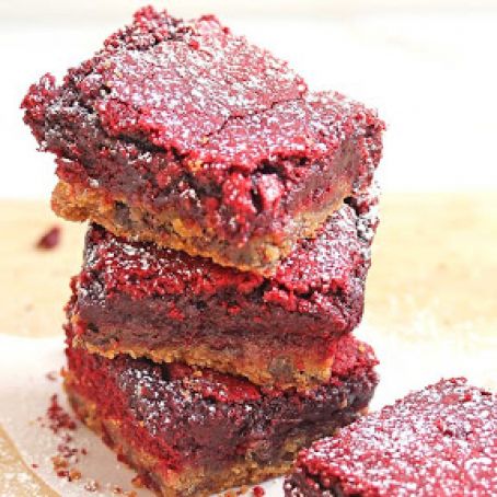 Red Velvet Cookie Bars
