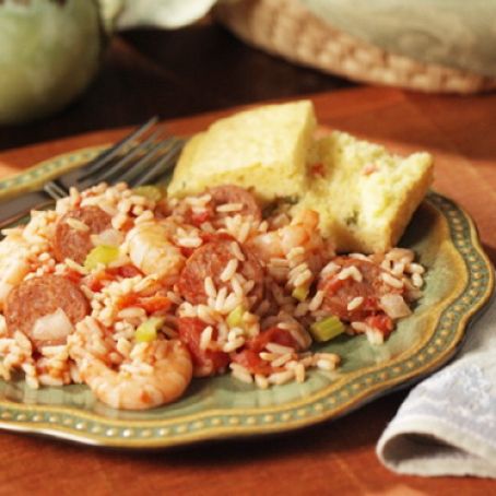 Creole Rice with Sausage and Shrimp