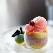 Pear and Cranberry Sorbet