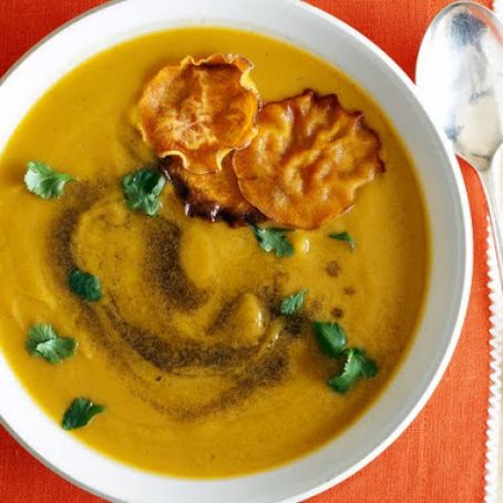 Curried Sweet Potato Apple Soup (Food Network Mag)