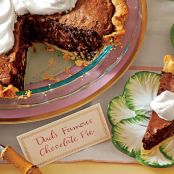 Chocolate Truffle Pie with Amaretto Cream