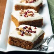 Pumpkin Bars with White Chocolate-Cream Cheese Frosting