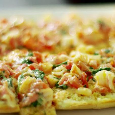 Toasted Ciabatta with Shrimp, Tarragon and Arugula