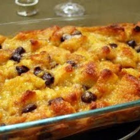 Dulce de Leche and Chocolate Chunk Bread Pudding