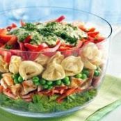 Salads (Layered Tortellini Pesto Chicken)
