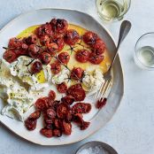 Buffalo Mozzarella with Neat and Messy Roasted Tomatoes