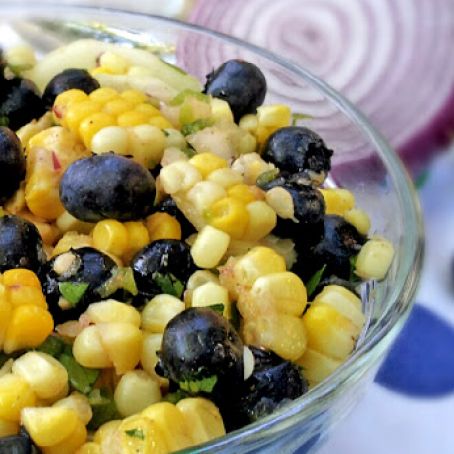 Blueberry and Corn Summer Salad