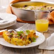 Breakfast Pizza with a Hash Brown Crust