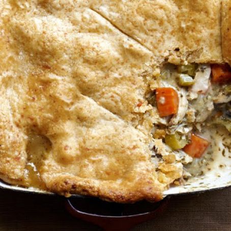 Chicken Potpie With Cheddar Crust