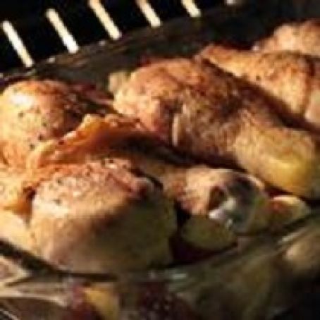 Garlic Roasted Chicken and Potatoes