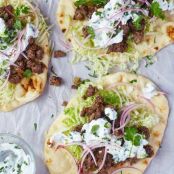 Naan Wraps with Homemade Cucumber Raita