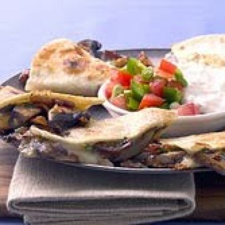 Manchego-Mushroom Quesadillas
