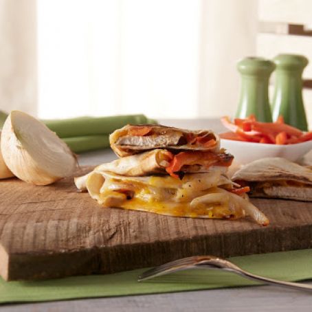 Cheesy Chicken Fajita Quesadillas