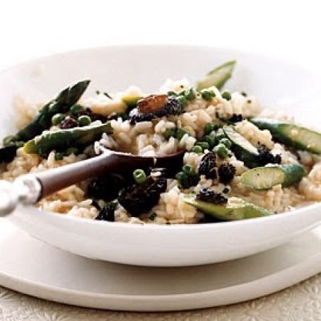 Risotto with Asparagus and Morel Ragout