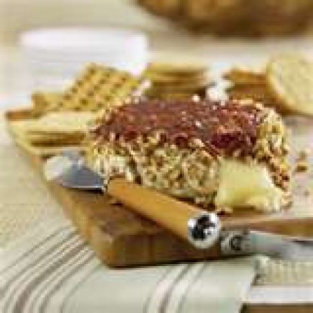 Fried Brie with Nut Crust