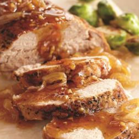 Slow Cooker Marmalade Glazed Pork Roast