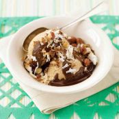 Mexican Ice Cream Sundaes with Cinnamon-Chocolate Sauce