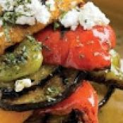Eggplant and Peppers with Feta