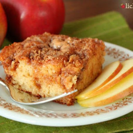 Caramel Apple Fritter Cake