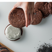 Black Sesame Ice Cream Sandwiches