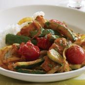 Thai Chicken, Zucchini and Tomato Curry