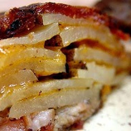 Potato Bacon Cheddar Tart