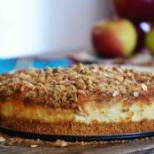 Caramel Apple Crisp Cheesecake